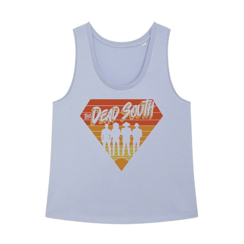 80s Diamond Tank Top - Ladies - Baby Blue