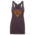 80s Diamond Tank Top - Ladies - Heather Purple