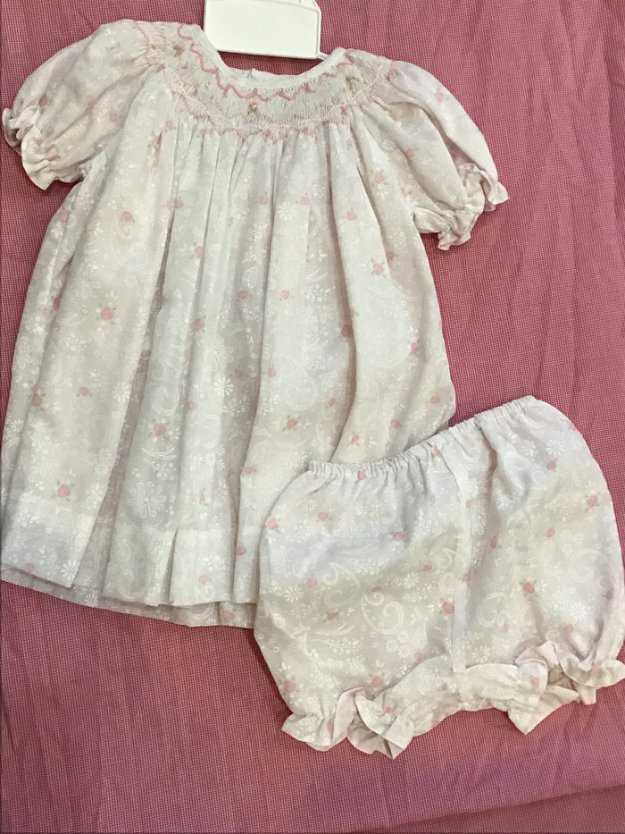 Voile floral print w/ bloomers