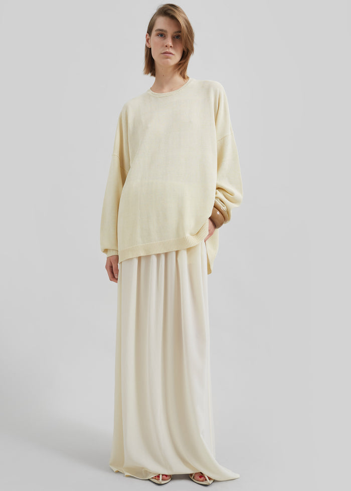 Aeson Maxi Skirt - Pale Yellow