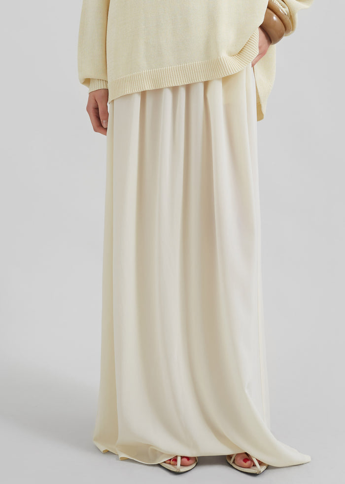 Aeson Maxi Skirt - Pale Yellow