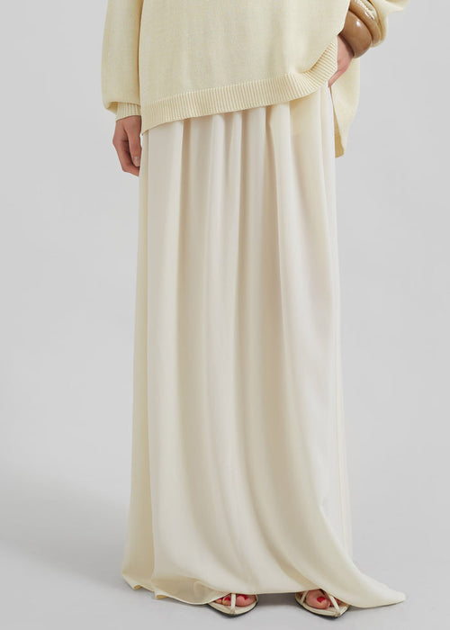 Aeson Maxi Skirt - Pale Yellow