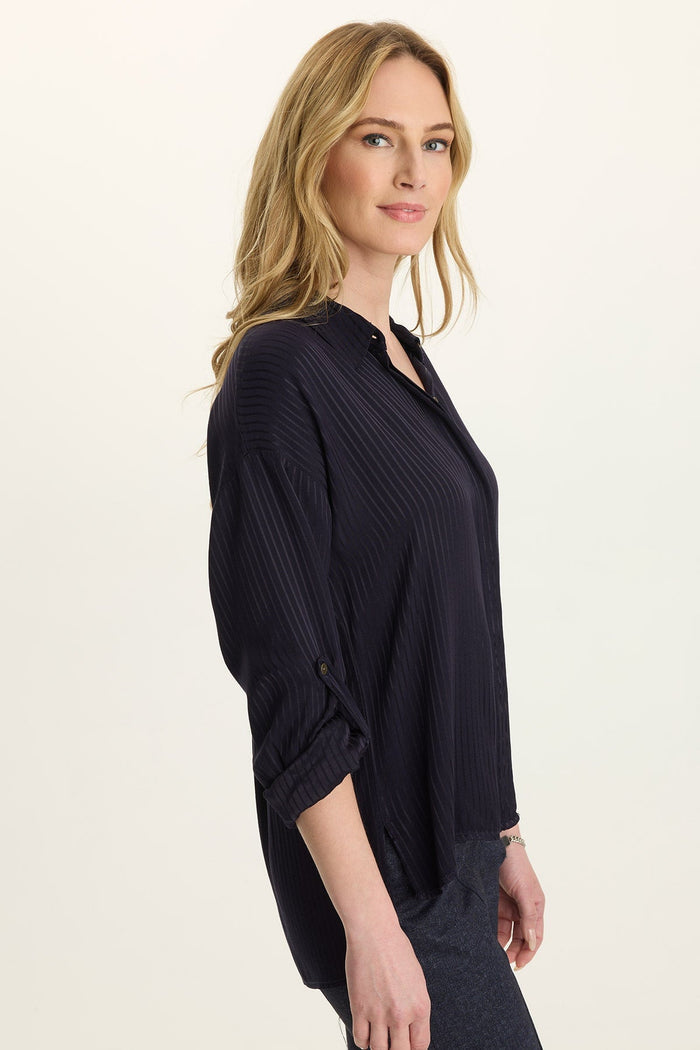 Wearables Aeson Relaxed-Fit Stripe Button-Up