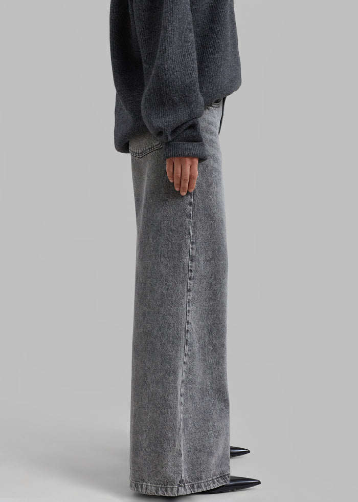Alani Wide Leg Jeans - Black Wash