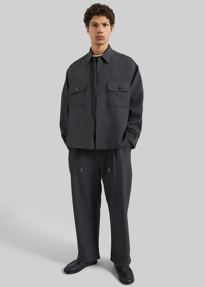 Alessio Shirt Jacket - Charcoal