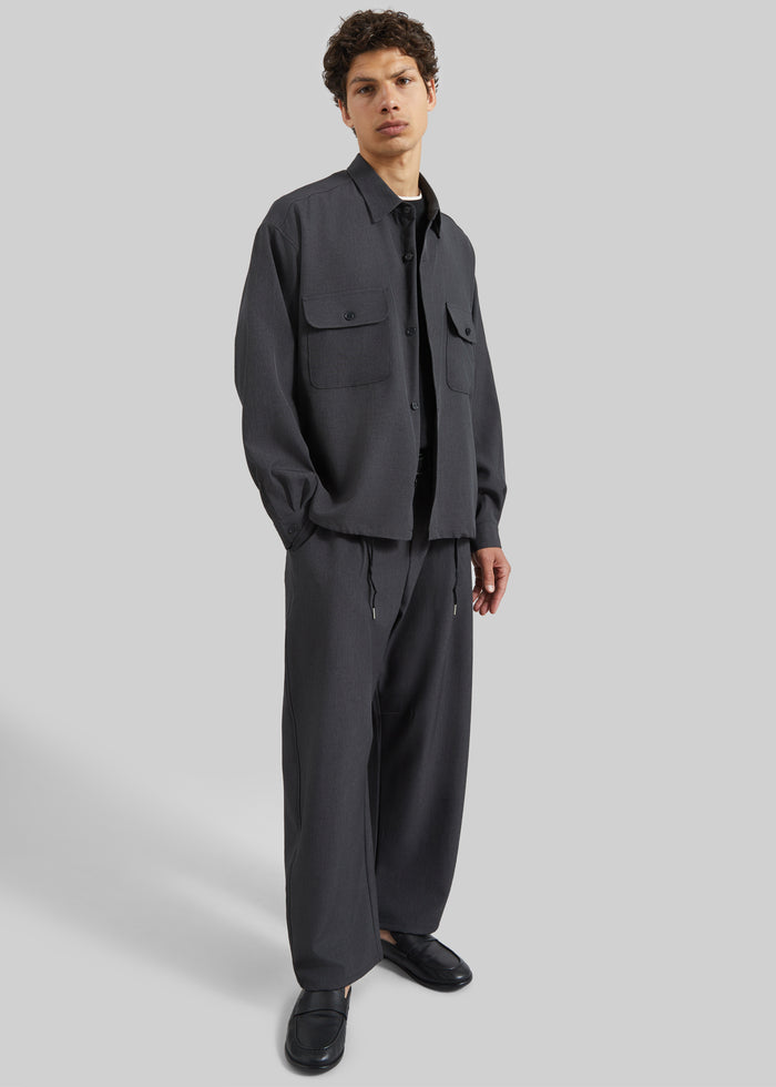 Alessio Shirt Jacket - Charcoal