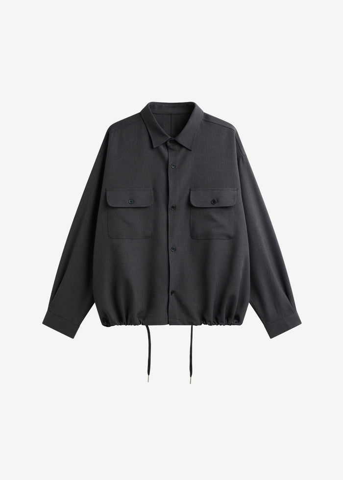 Alessio Shirt Jacket - Charcoal