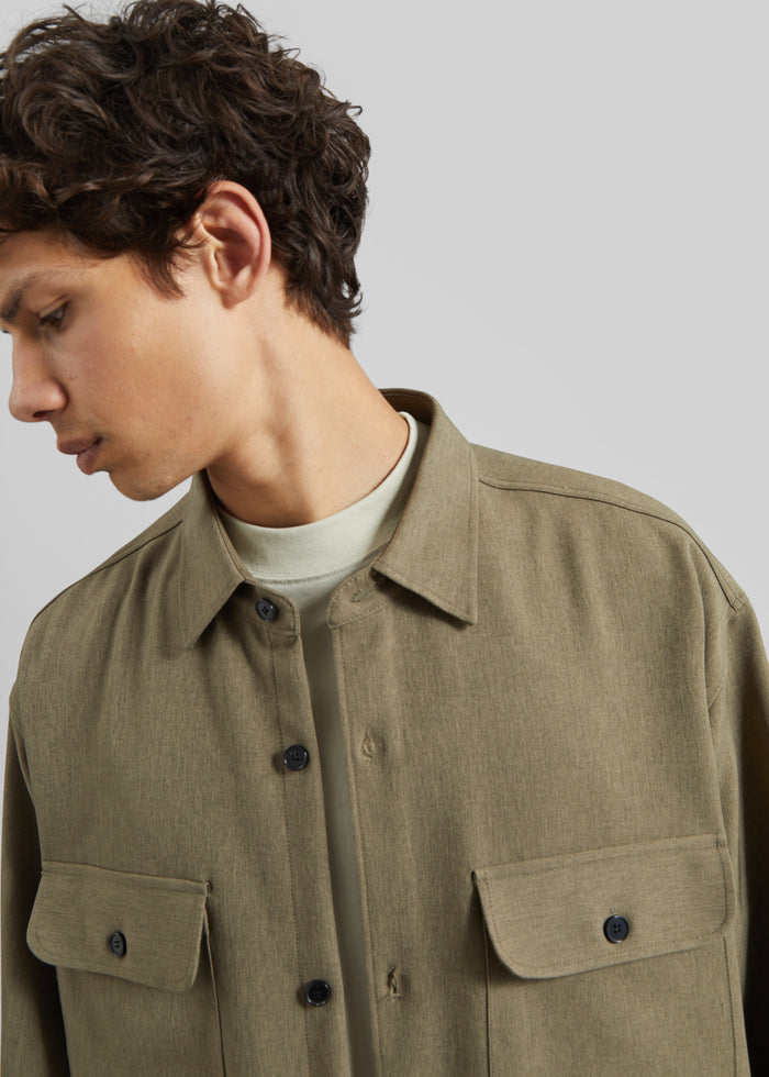 Alessio Shirt Jacket - Olive