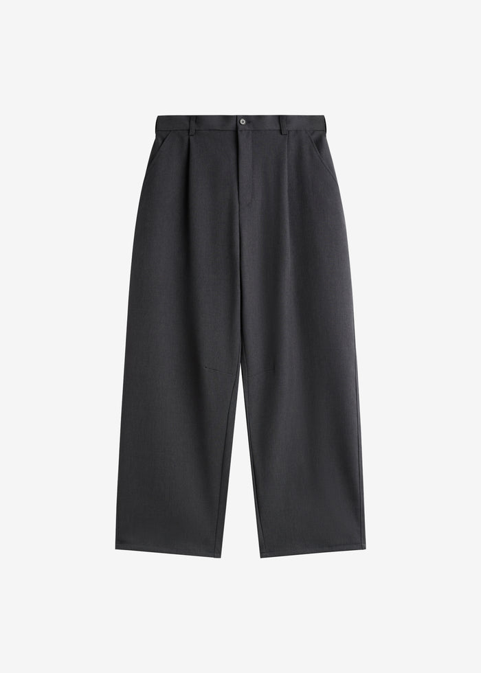 Alessio Straight Trousers - Charcoal