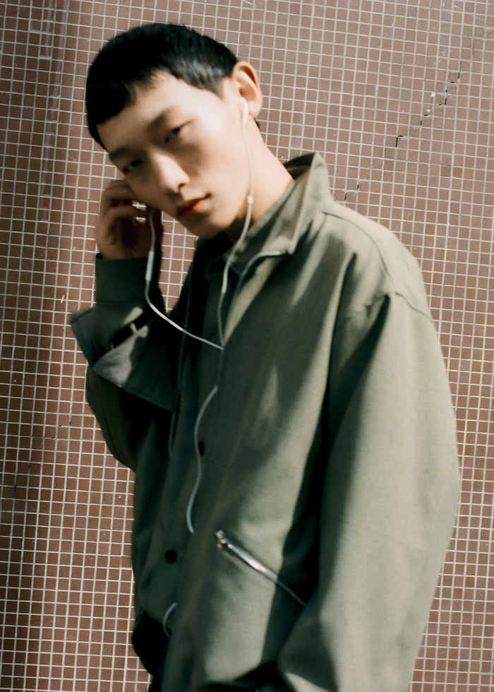Alessio Zip-Up Jacket - Olive