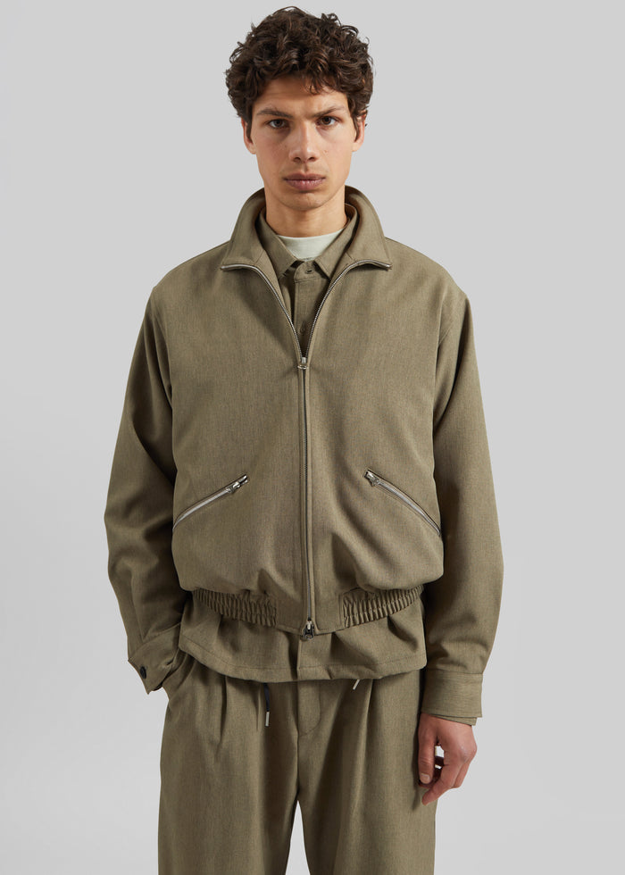 Alessio Zip-Up Jacket - Olive