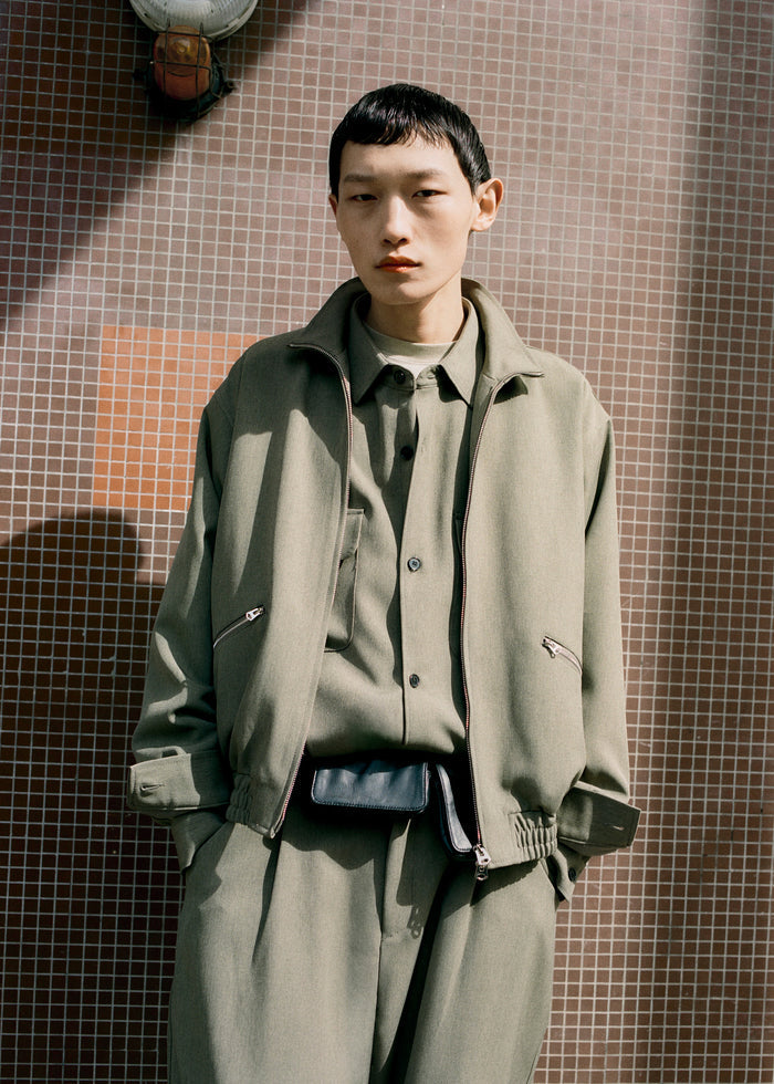 Alessio Zip-Up Jacket - Olive