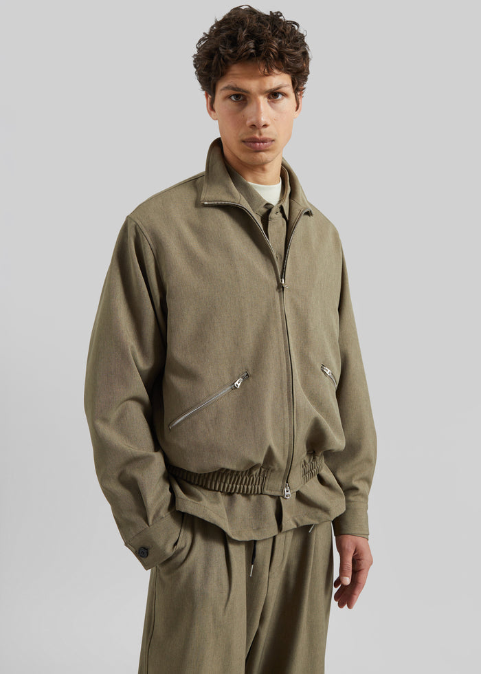 Alessio Zip-Up Jacket - Olive
