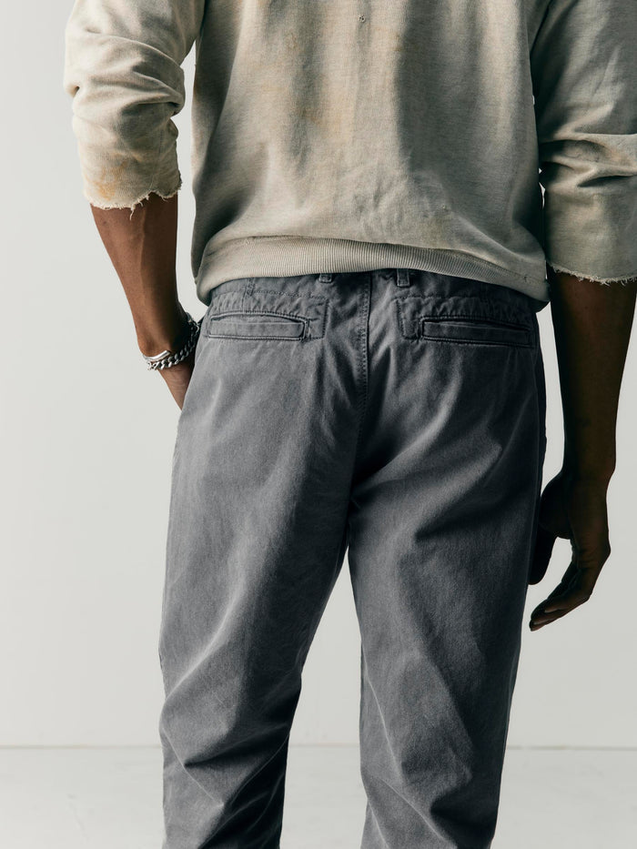 Light Gray all american chino in faded black