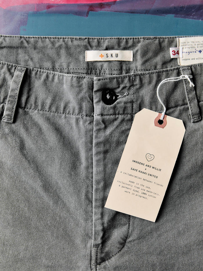 Dim Gray all american chino in faded black