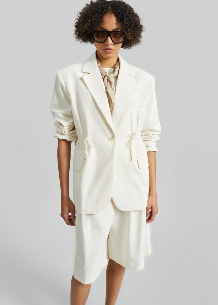 Altea Drawstring Blazer - Ivory