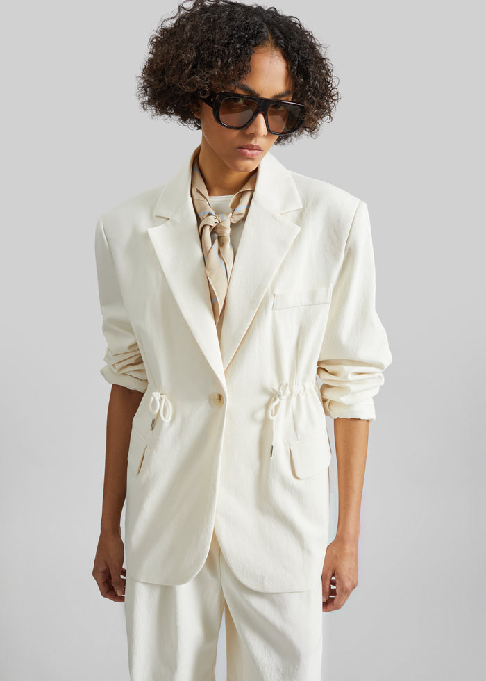 Altea Drawstring Blazer - Ivory