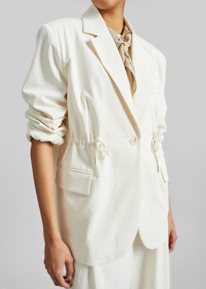 Altea Drawstring Blazer - Ivory