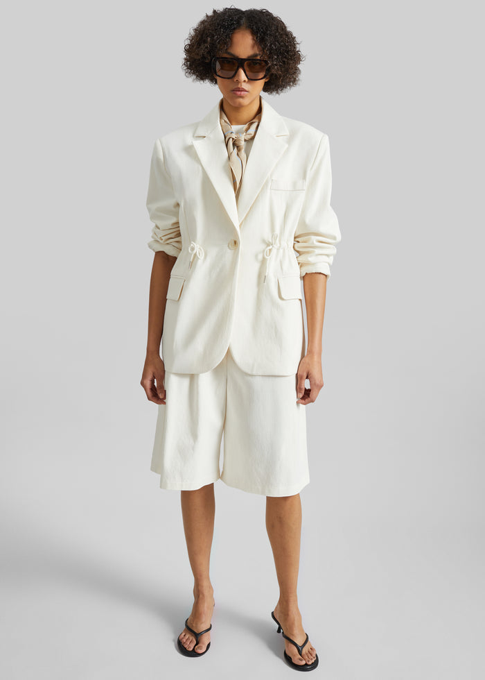 Altea Drawstring Blazer - Ivory
