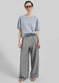 Althea Pleated Trousers - Light Grey