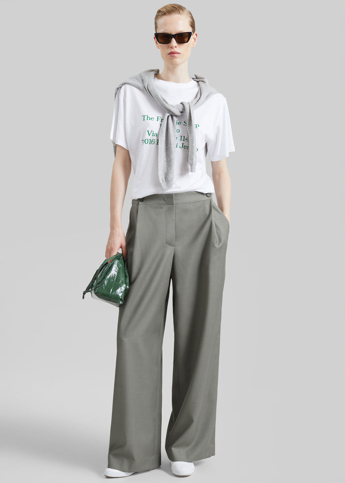 Althea Pleated Trousers - Sage