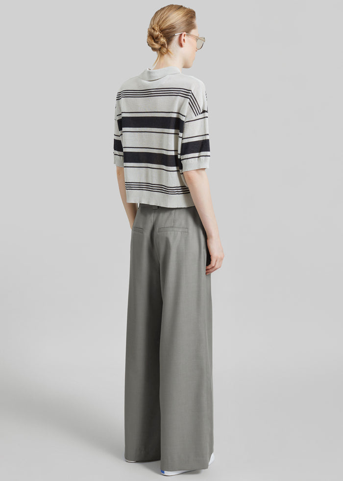 Althea Pleated Trousers - Sage