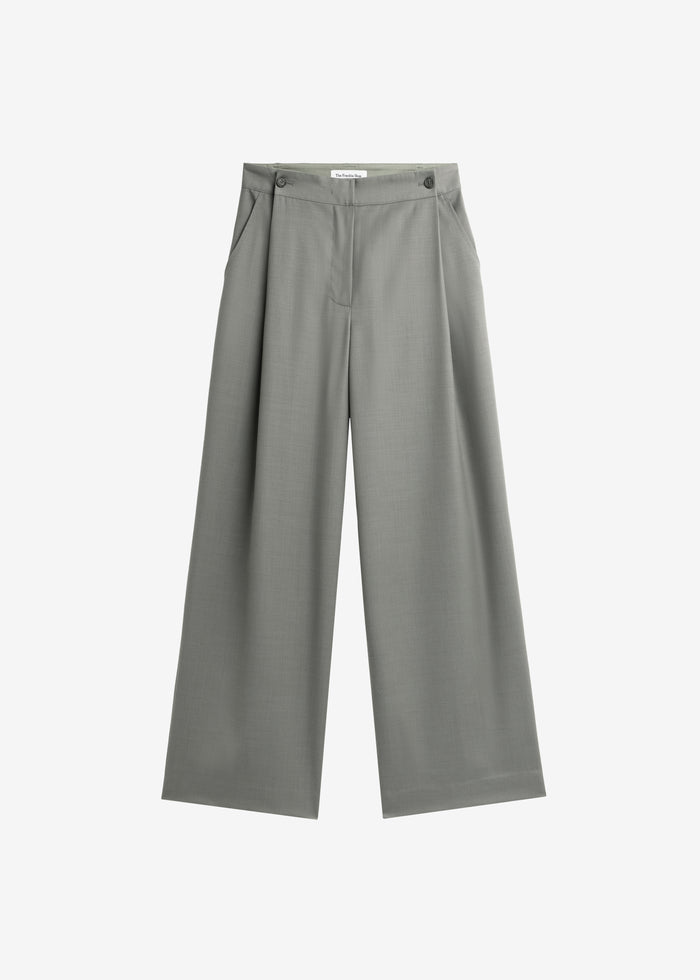 Althea Pleated Trousers - Sage