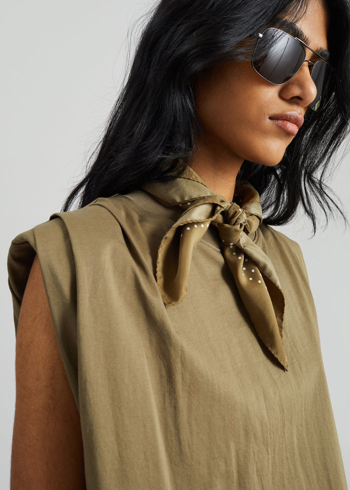 Alvor Padded Balloon Top - Olive