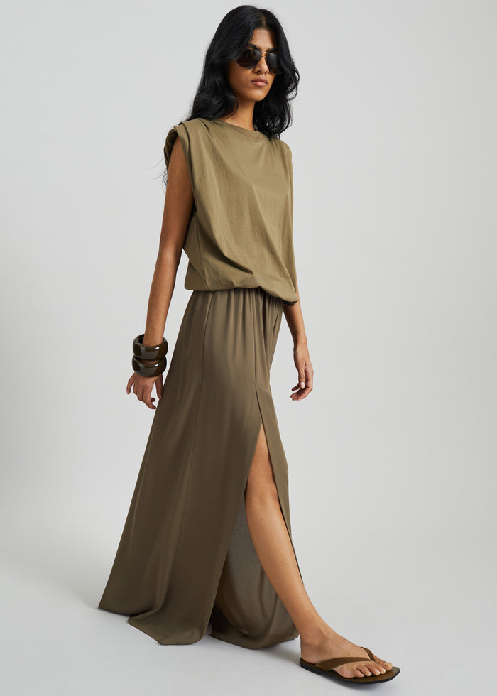 Alvor Padded Balloon Top - Olive