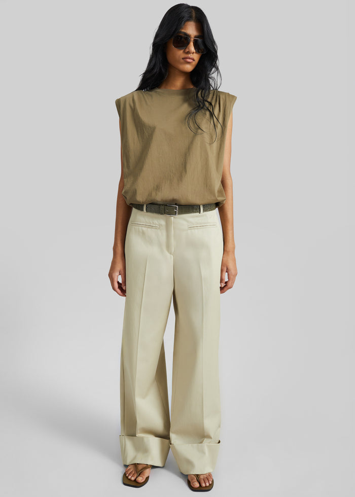 Alvor Padded Balloon Top - Olive