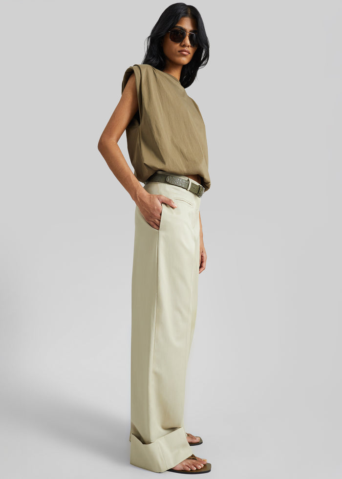 Alvor Padded Balloon Top - Olive