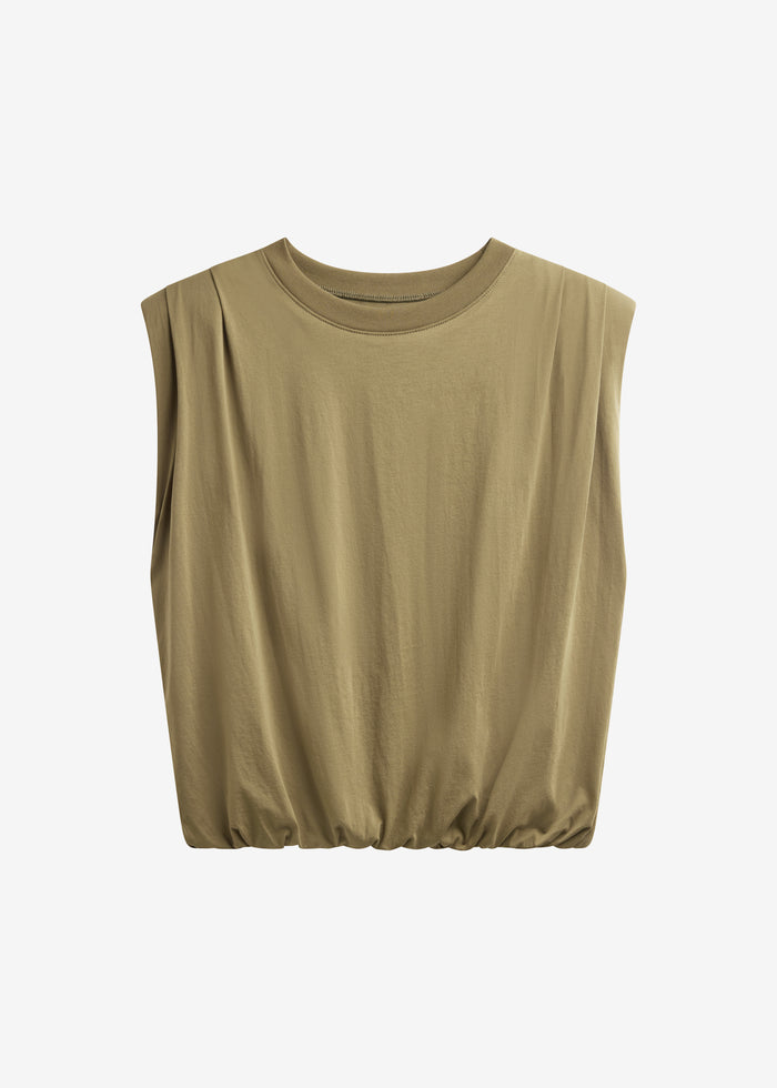 Alvor Padded Balloon Top - Olive