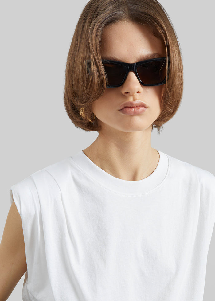 Alvor Padded Balloon Top - White