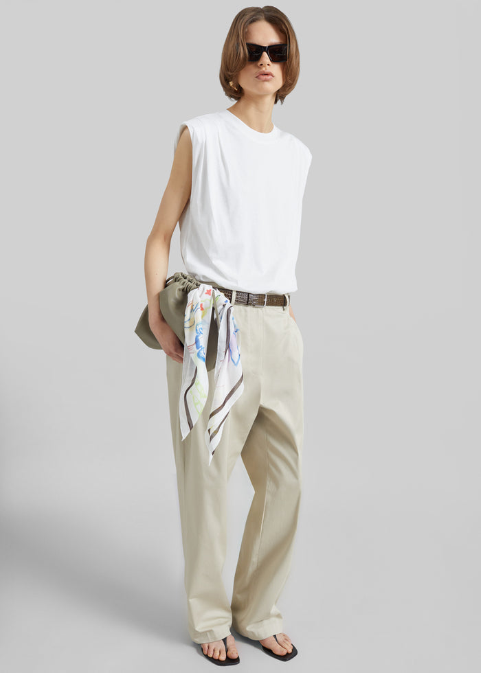Alvor Padded Balloon Top - White