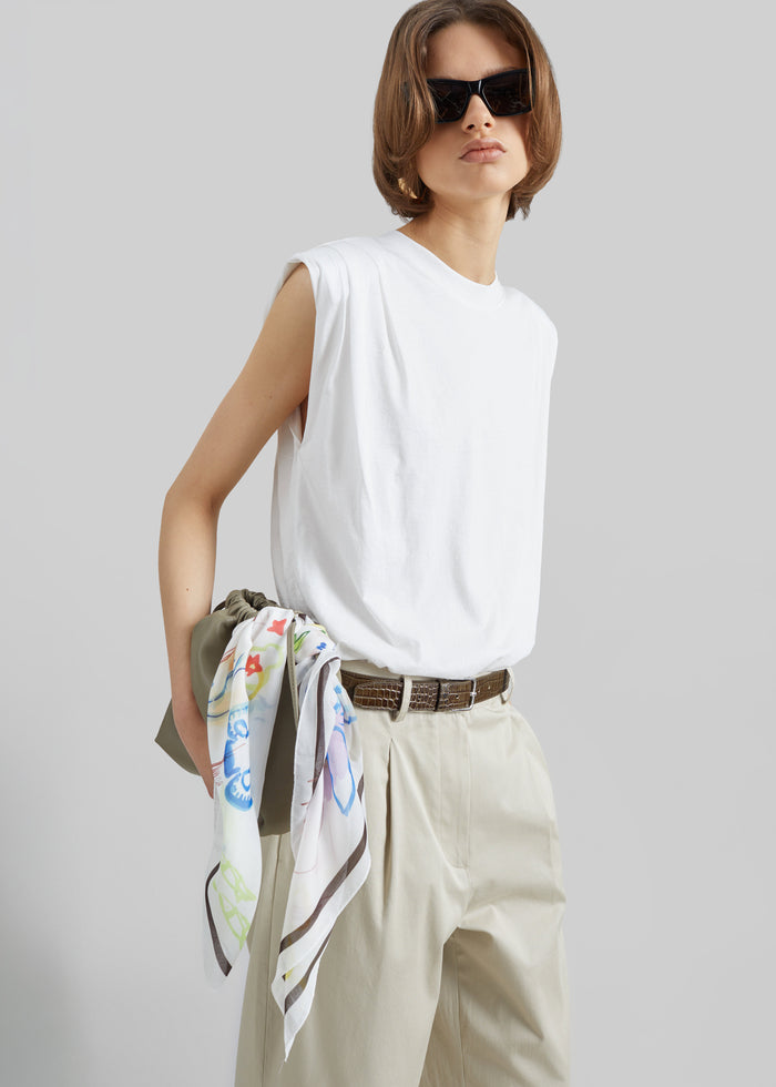 Alvor Padded Balloon Top - White