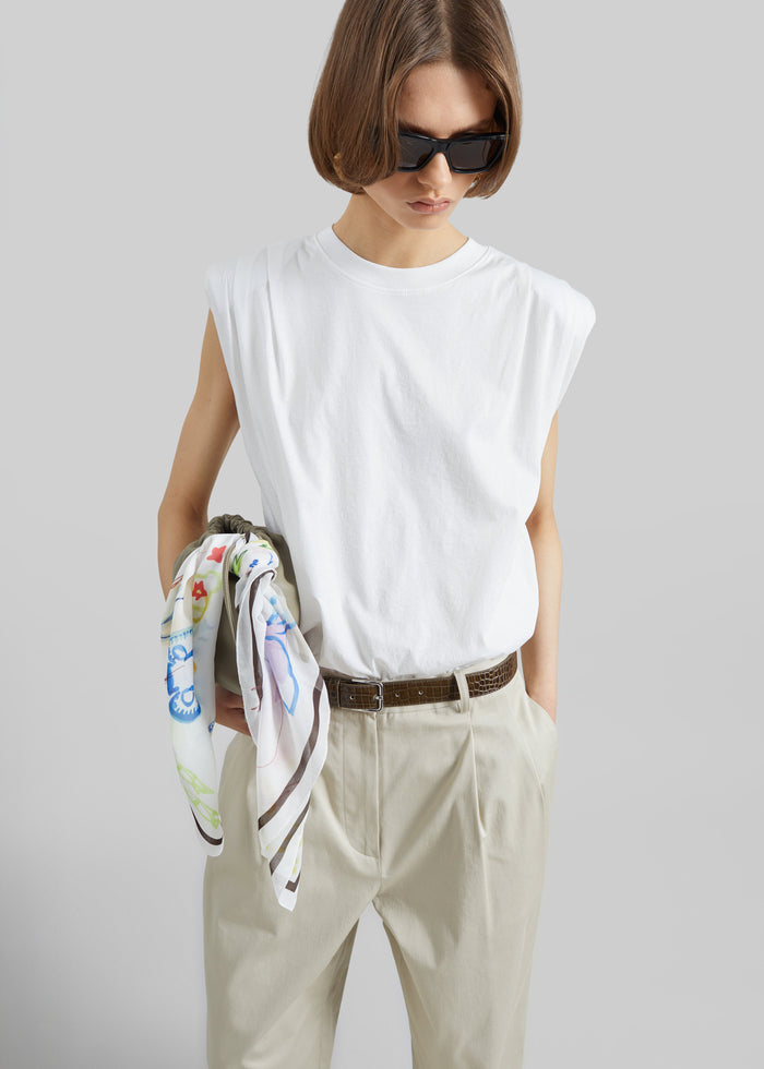 Alvor Padded Balloon Top - White