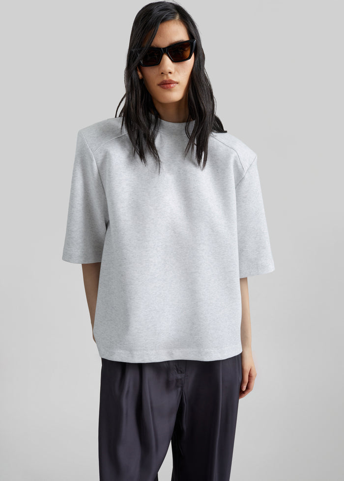 Alwen Neoprene Padded T-Shirt - Grey Melange