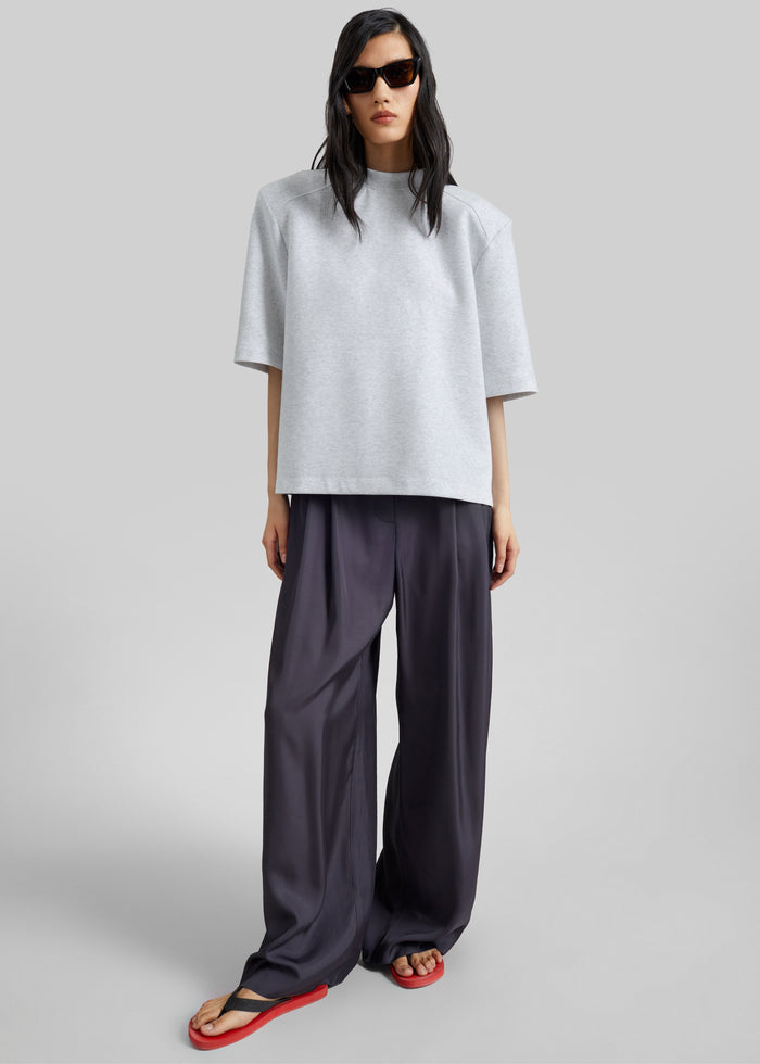 Alwen Neoprene Padded T-Shirt - Grey Melange