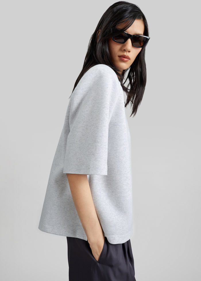 Alwen Neoprene Padded T-Shirt - Grey Melange