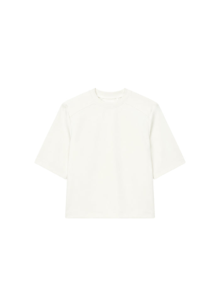 Alwen Neoprene Padded T-Shirt - Off White