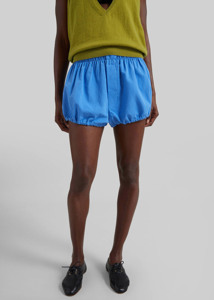 Ameglia Bubble Hem Mini Shorts - Blue