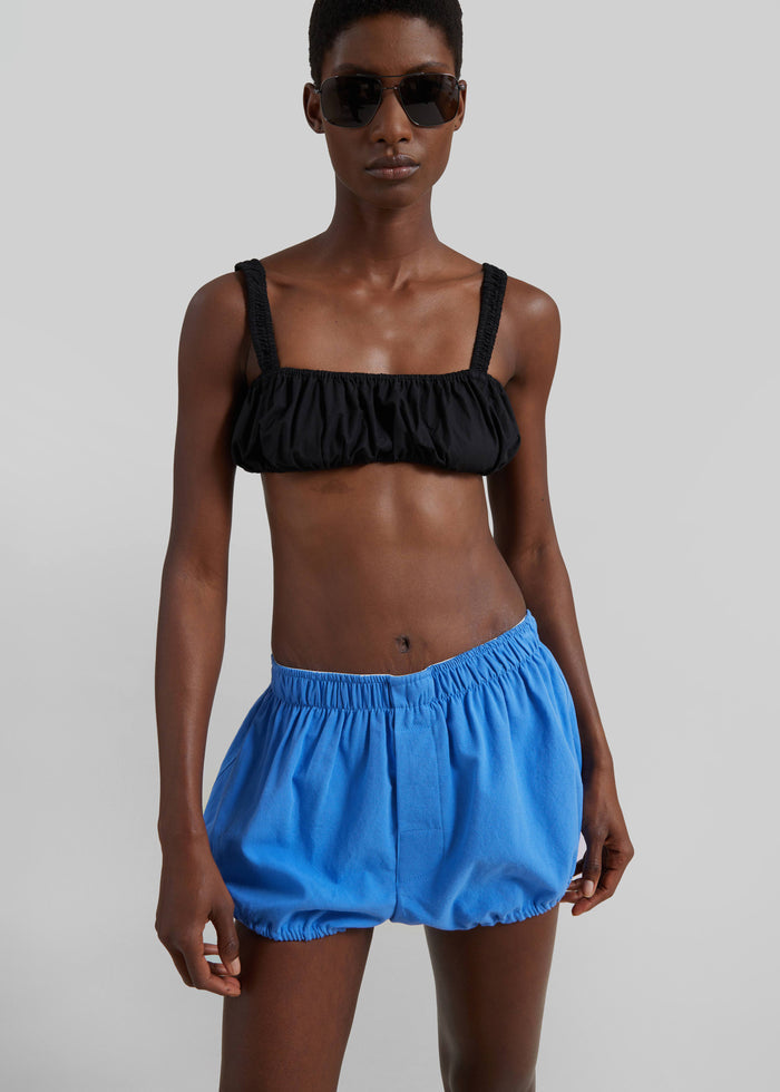 Ameglia Bubble Hem Mini Shorts - Blue
