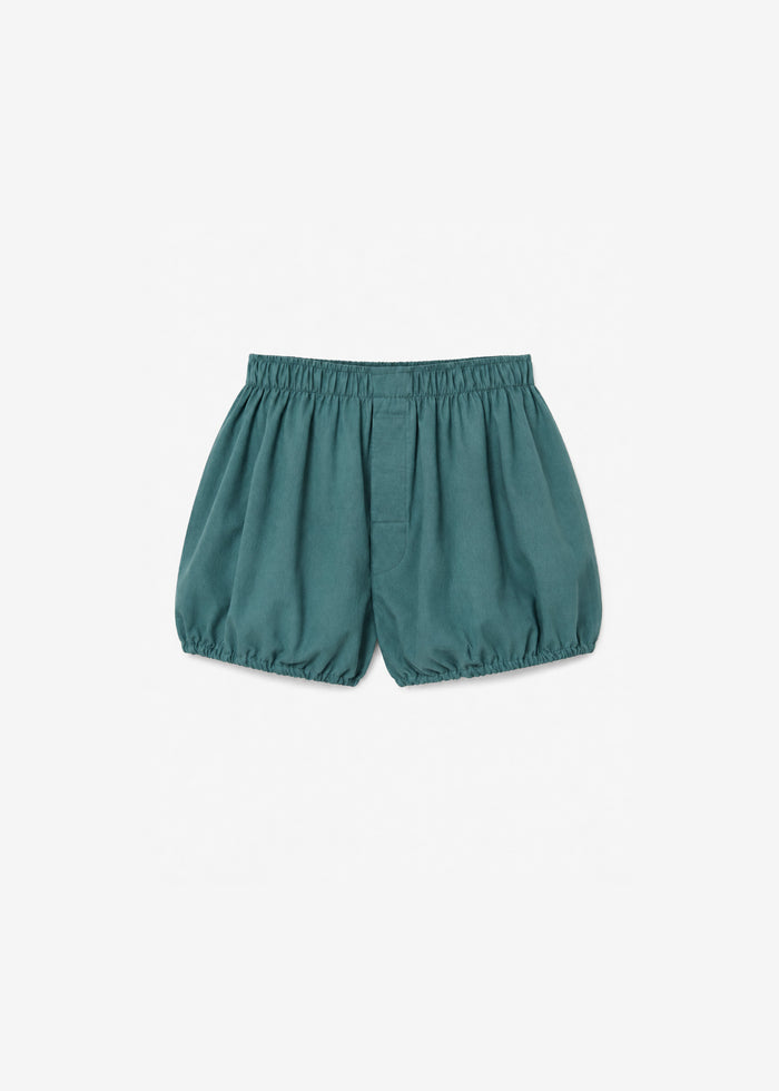 Ameglia Bubble Hem Mini Shorts - Green
