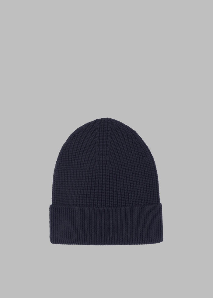 Amo Wool Beanie - Navy
