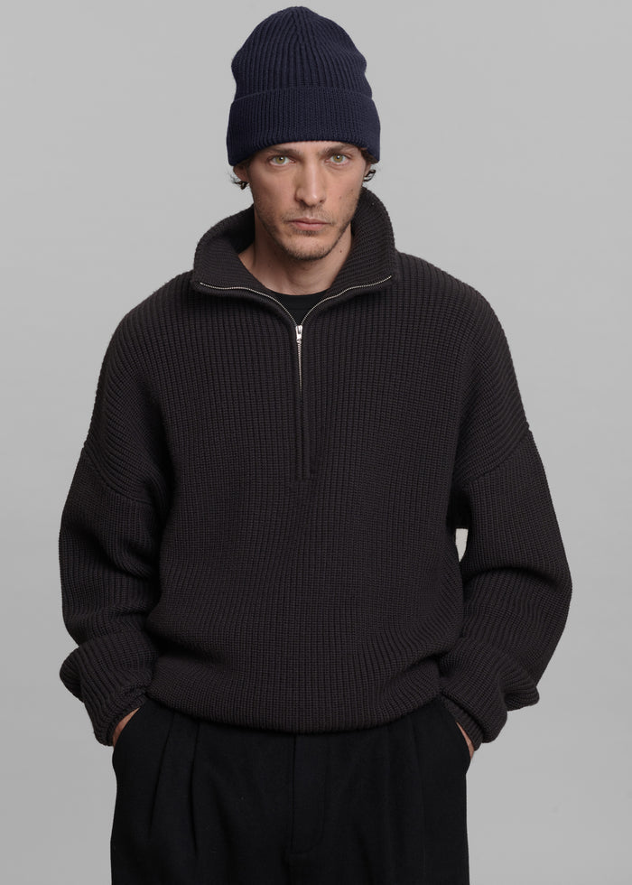 Amo Wool Beanie - Navy