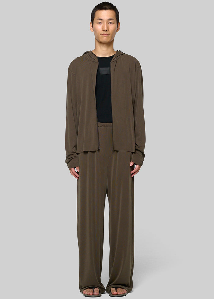 Amomento Jersey Hooded Jumper - Brown