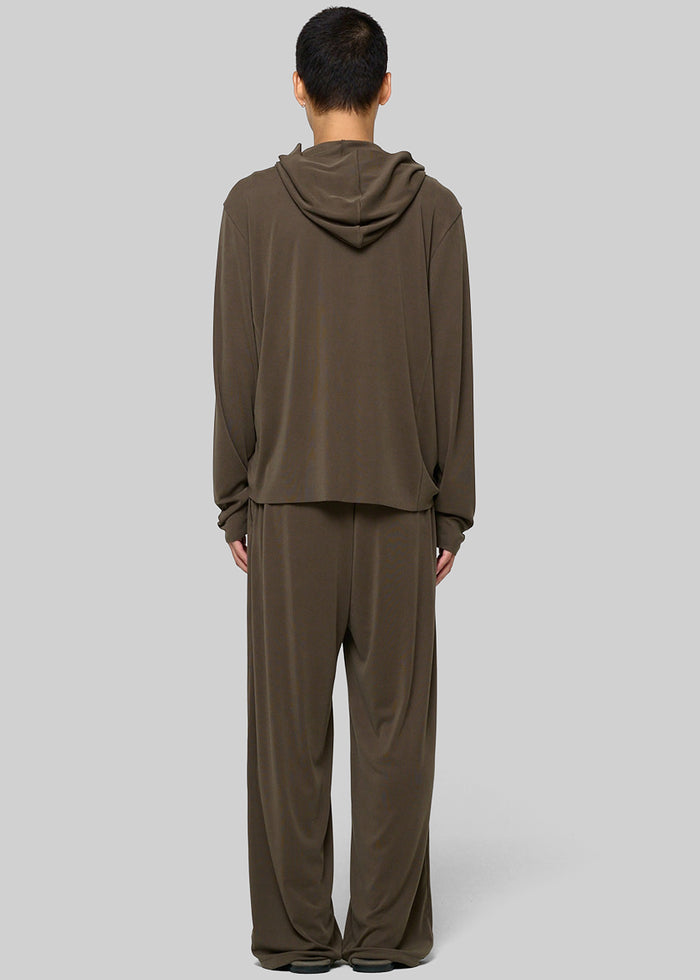 Amomento Jersey Hooded Jumper - Brown