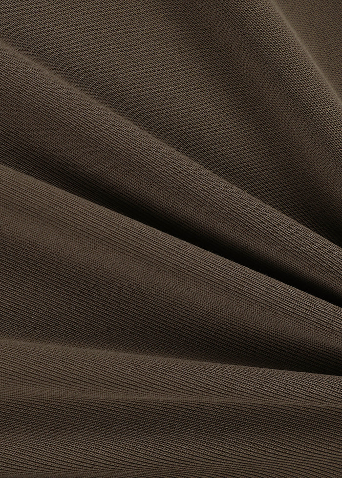 Amomento Jersey Hooded Jumper - Brown