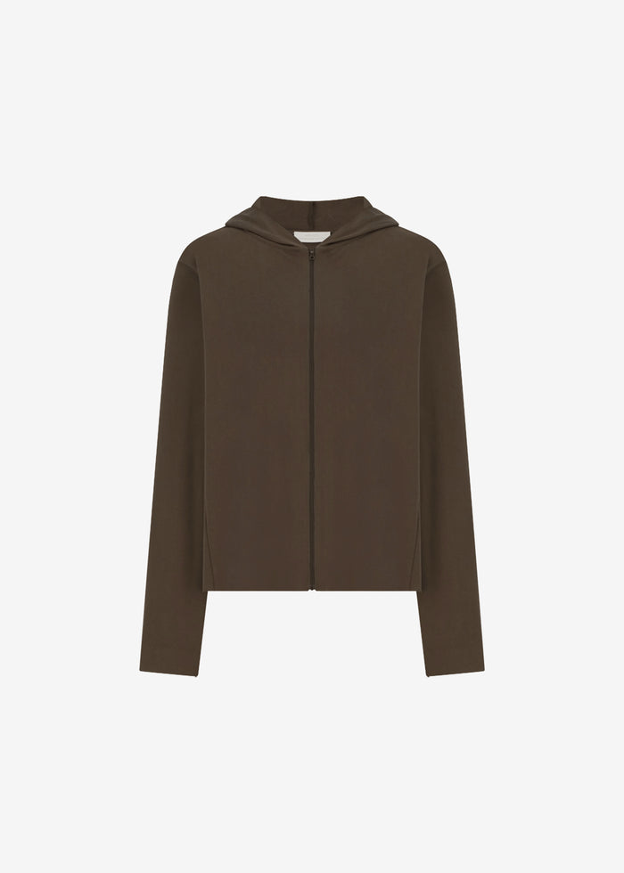 Amomento Jersey Hooded Jumper - Brown