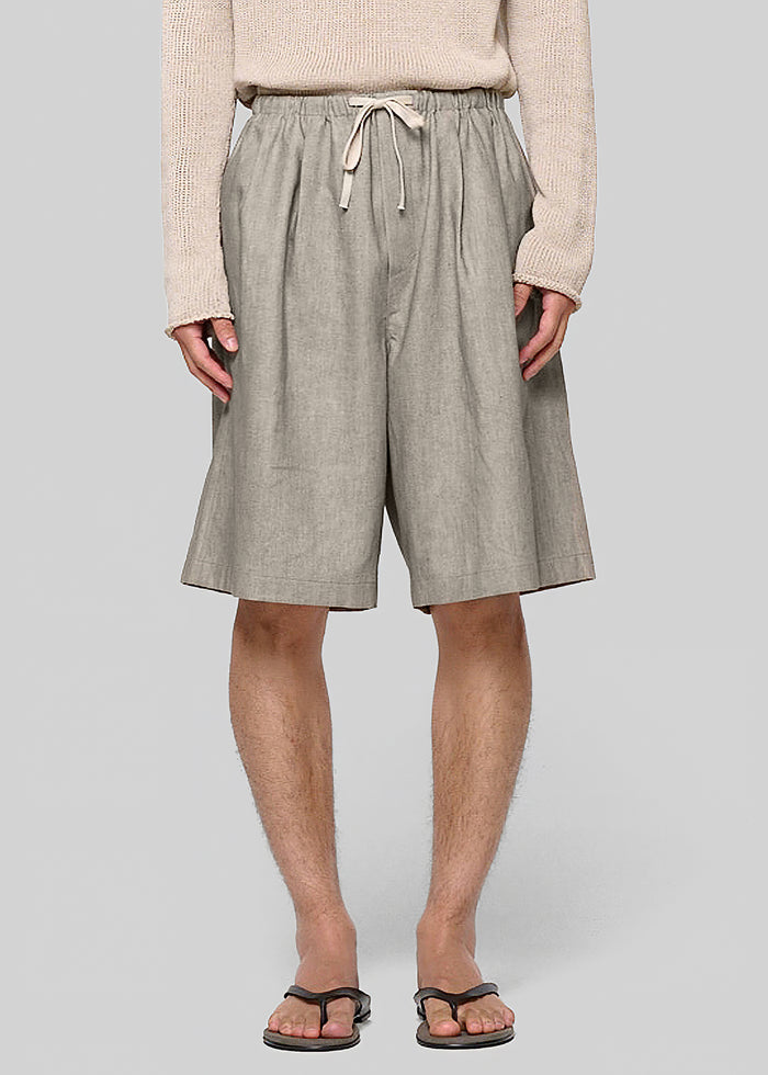 Amomento Linen Drawstring Shorts - Beige